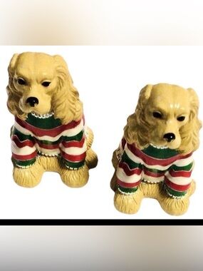 Neiman Marcus Salt Pepper Shakers Cocker Spaniel
